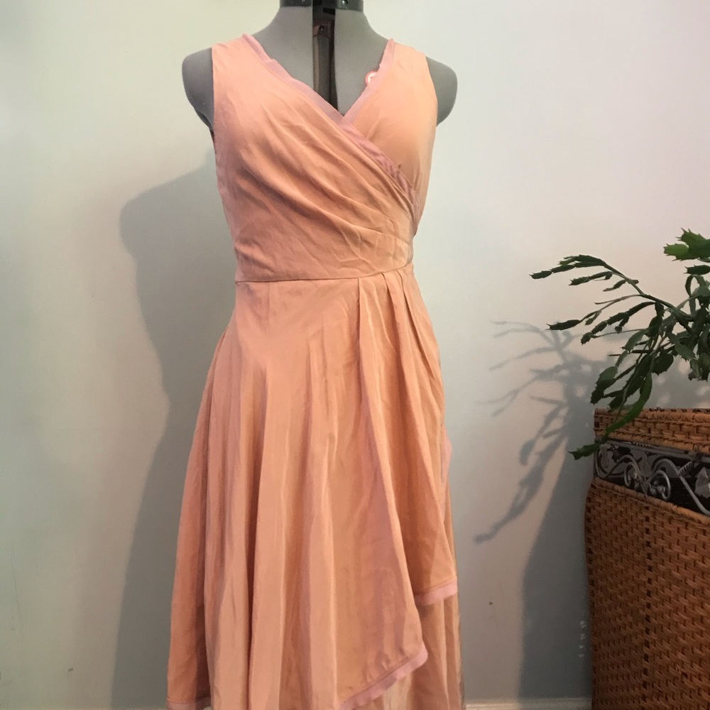 Blush wrap dress